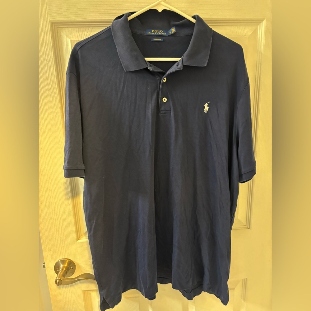 Polo‎ by Ralph Lauren Men's Navy Blue Polo  Shirt